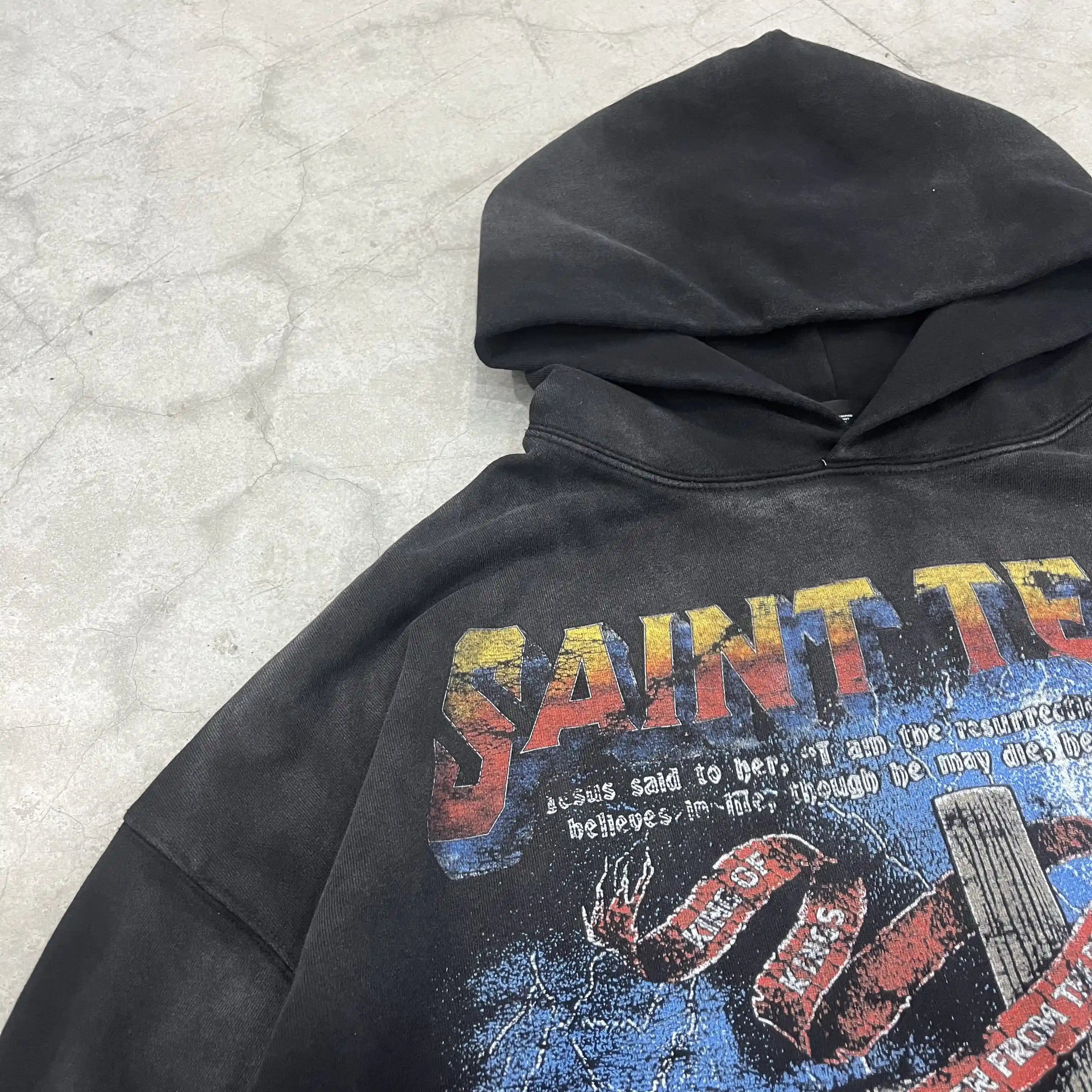 Mess Saint tears THE SAVIOR OF THE WORLD Premium Hoodie