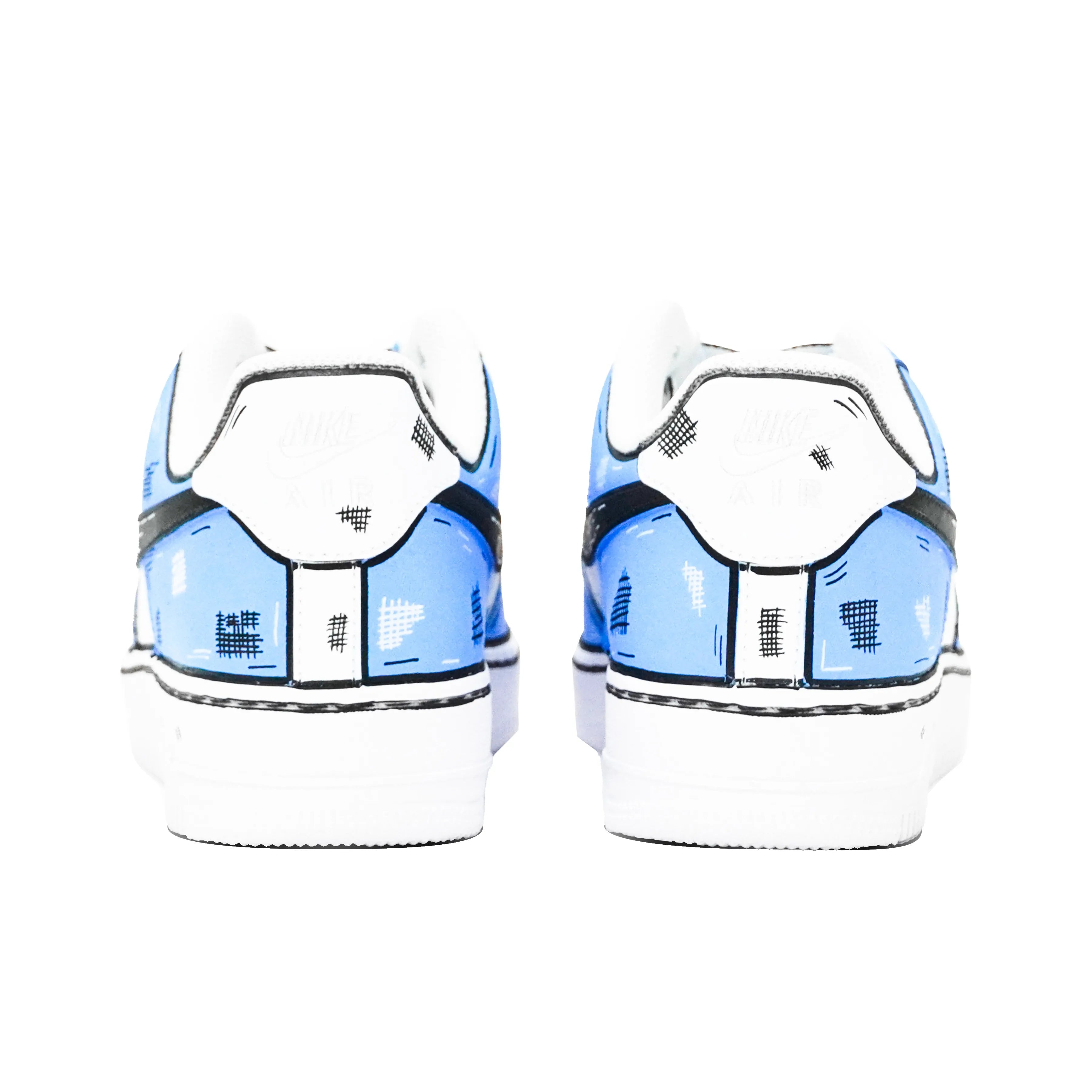 ACGN Blue Patch - Unisex Air Force 1 Low Custom