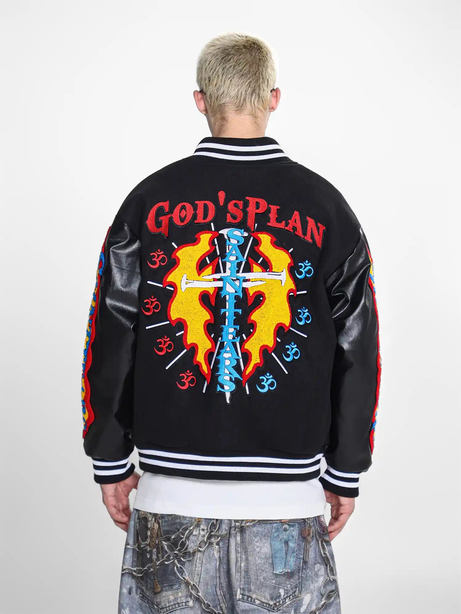 Mess Saint tears GOD'S PLAN premium Jacket