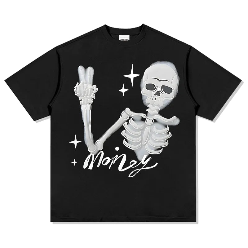 Show Skeleton The Money Funny Tee