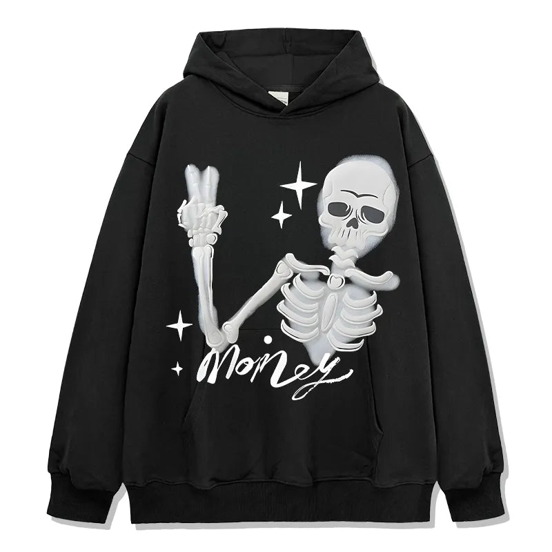 Show Skeleton The Money Funny Hoodie