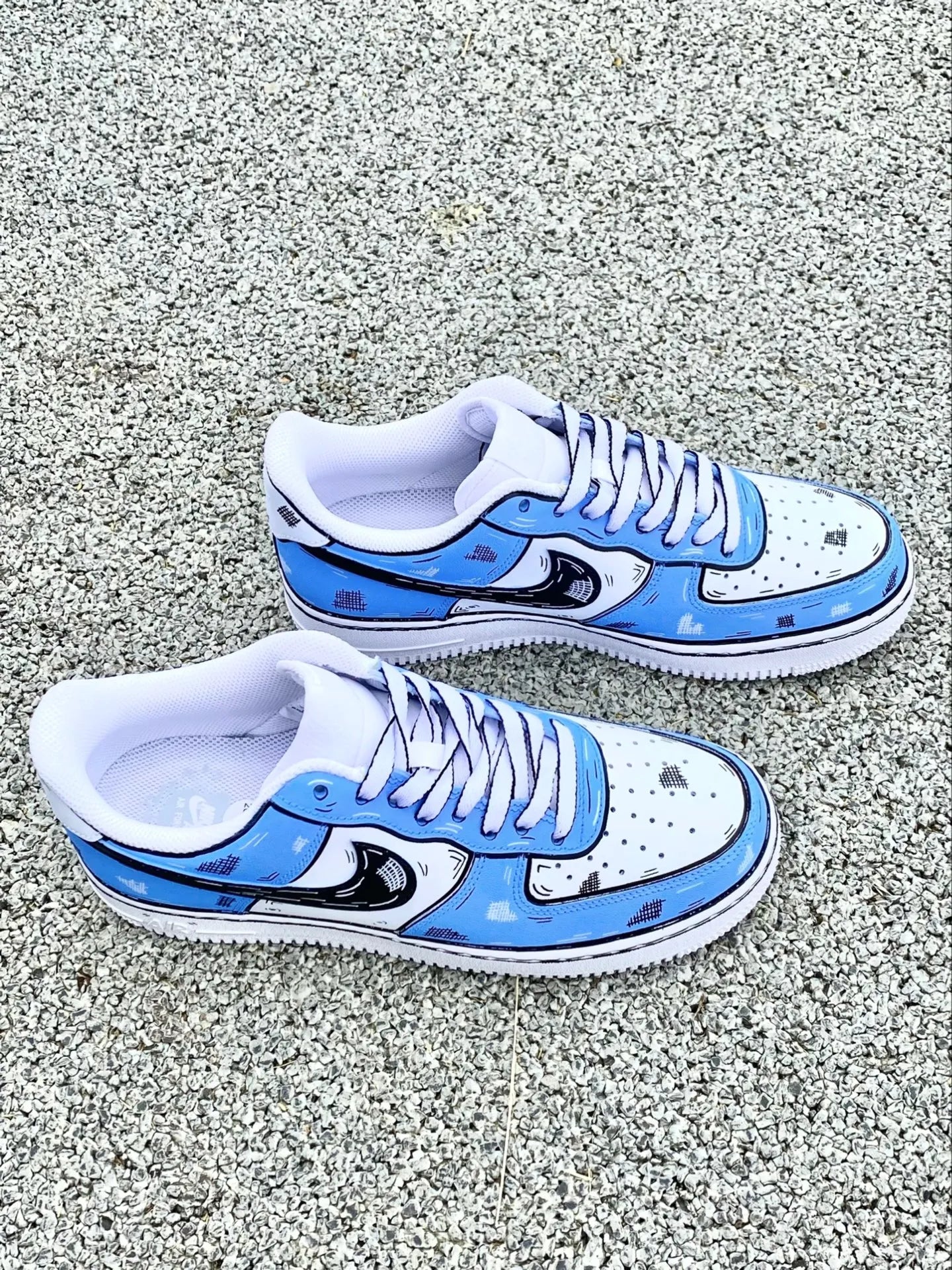 ACGN Blue Patch - Unisex Air Force 1 Low Custom