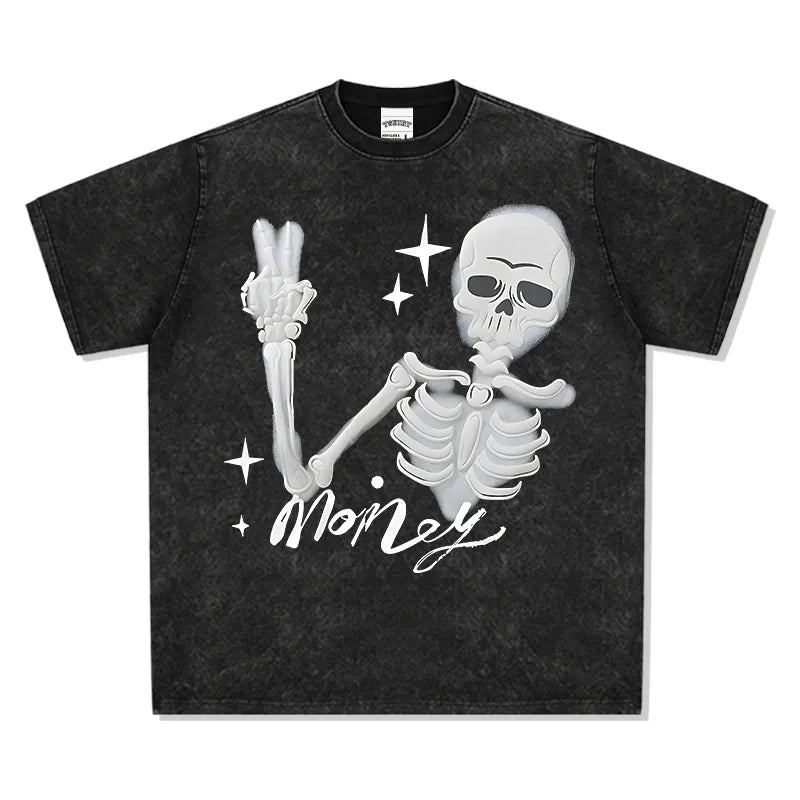 Show Skeleton The Money Funny Tee