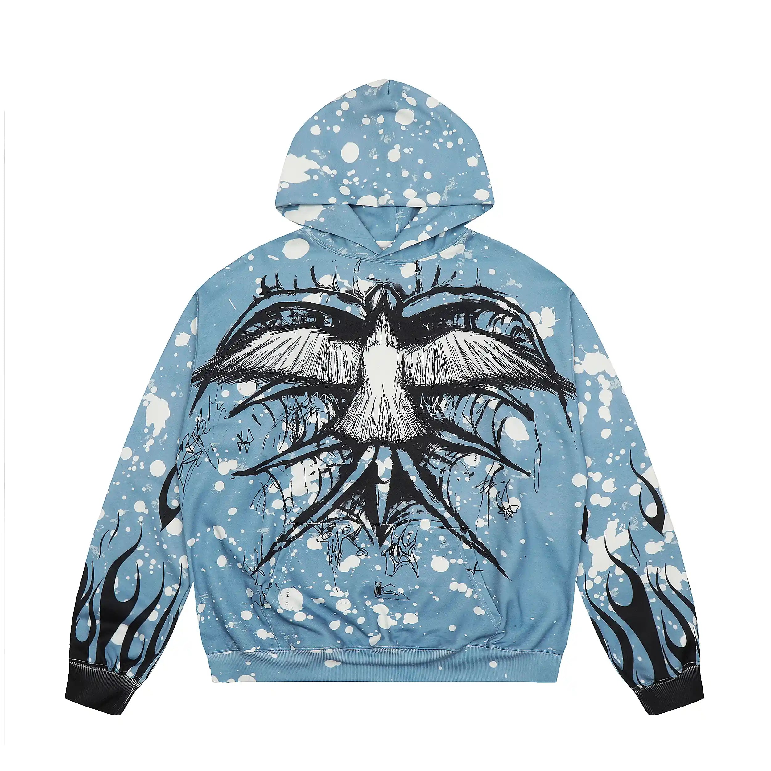 Mess Saint tears Ink Splash\White Dove\Gun Premium Hoodie