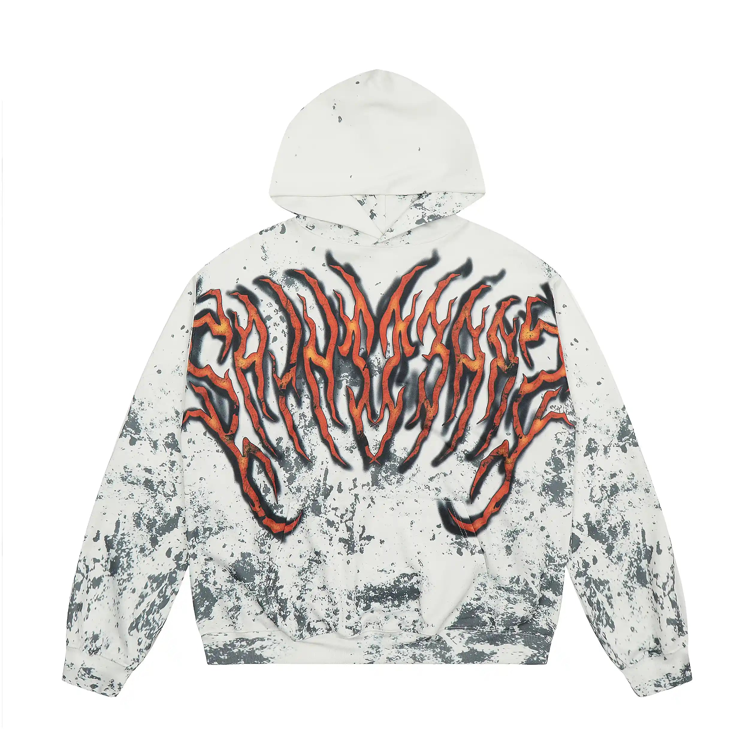 Mess Saint tears Ink Splash\Fire Letter Premium Hoodie