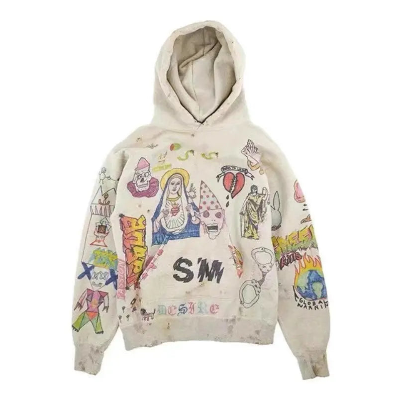 Mess Saint tears BORN TO LOSE Premium Hoodie