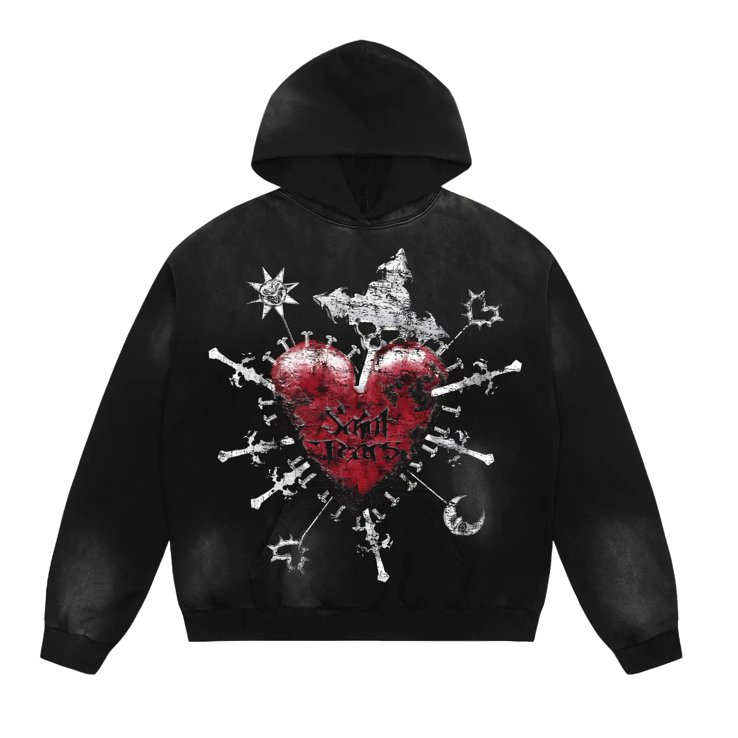 Mess Saint tears The Sword Attack Heart Premium Hoodie