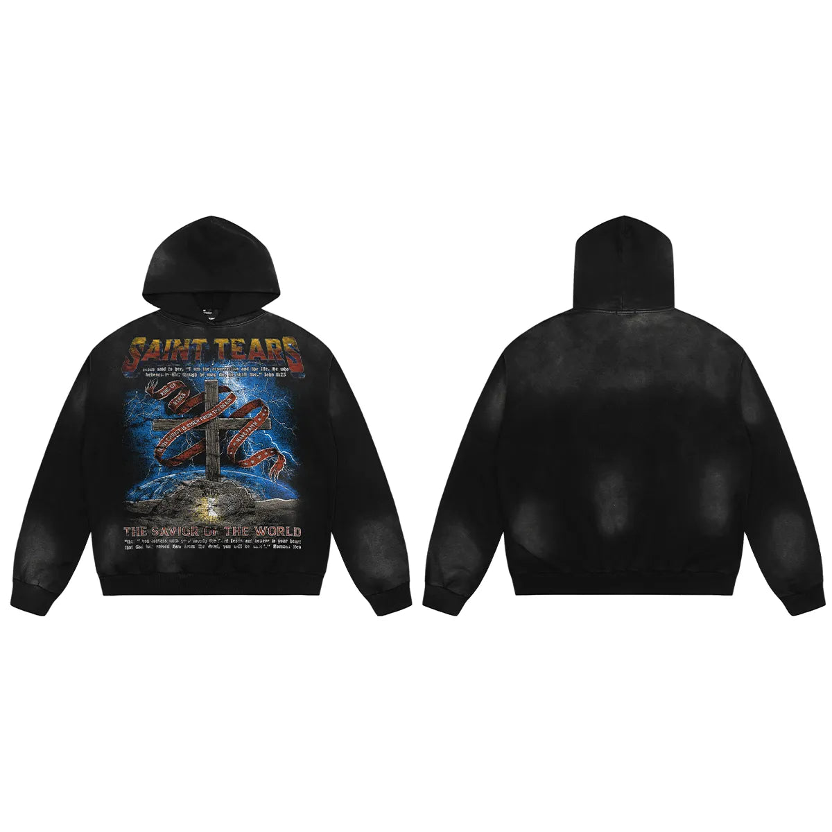 Mess Saint tears THE SAVIOR OF THE WORLD Premium Hoodie