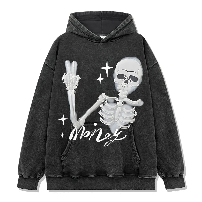 Show Skeleton The Money Funny Hoodie