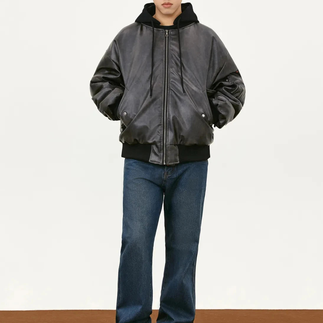 Street Leather Maillard Thick Leather Premium Jacket