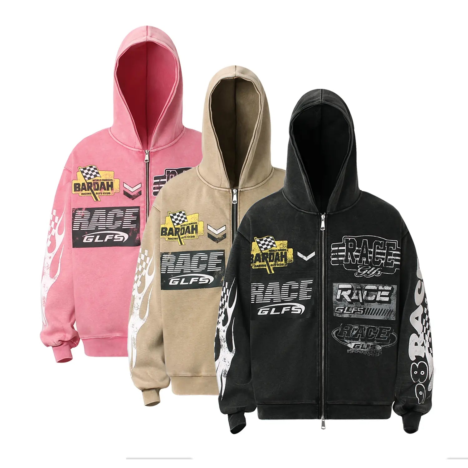 RACE Zip Up Hoodie