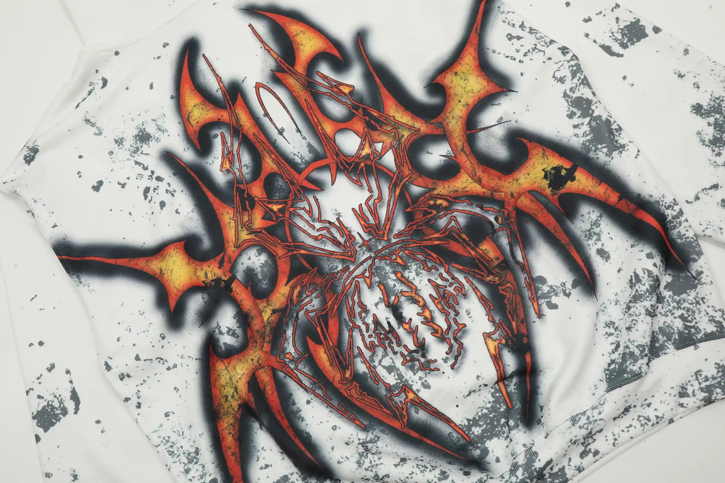 Mess Saint tears Ink Splash\Fire Letter Premium Hoodie