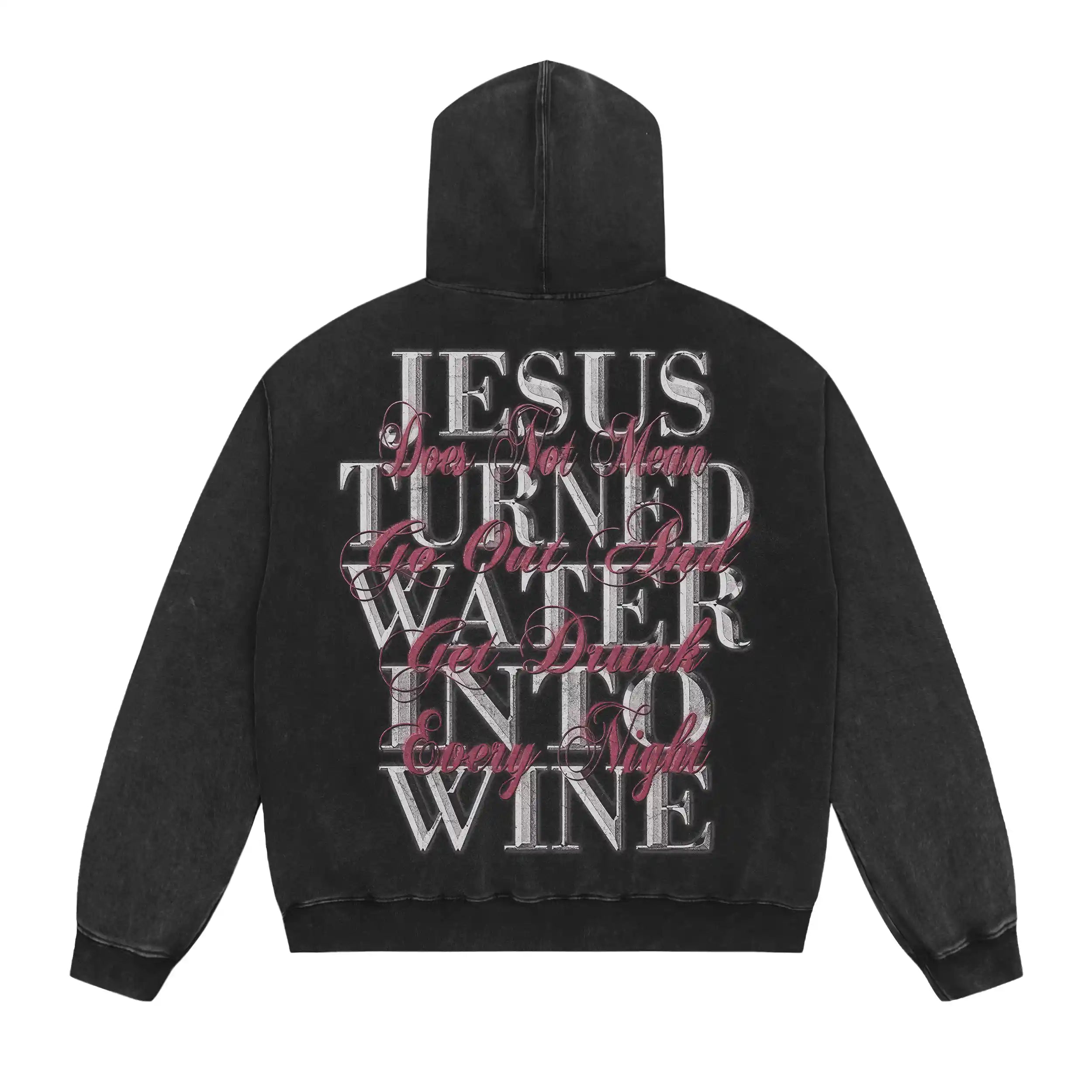 Mess Saint tears Jesus Turned Water Into Wine Premium Hoodie