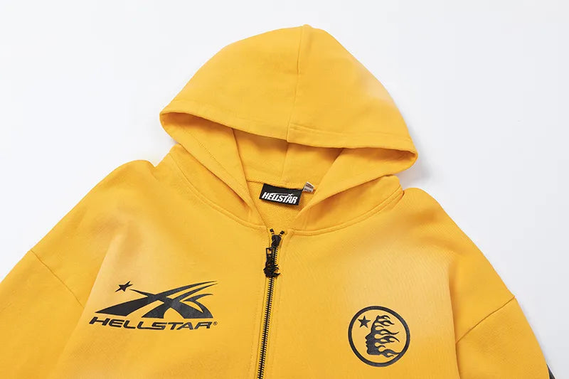 Mess HellStar Zip Up Premium Hoodie