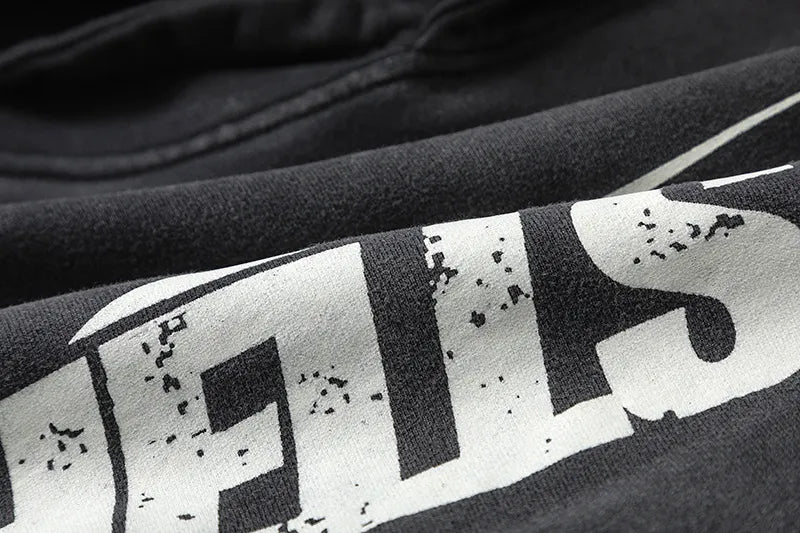 Mess HellStar Wash Black Premium Hoodie