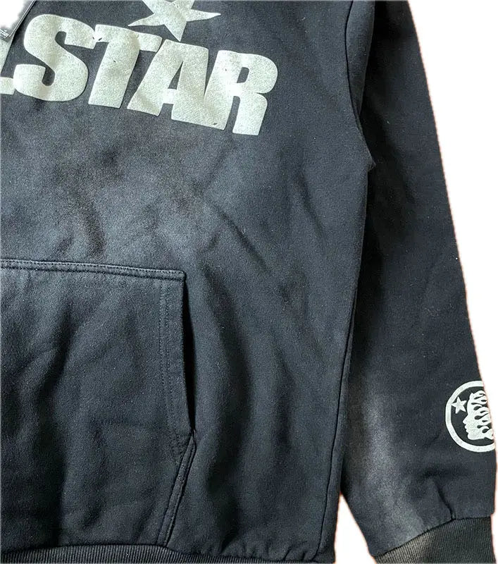 Mess HellStar Wash Black Premium Hoodie