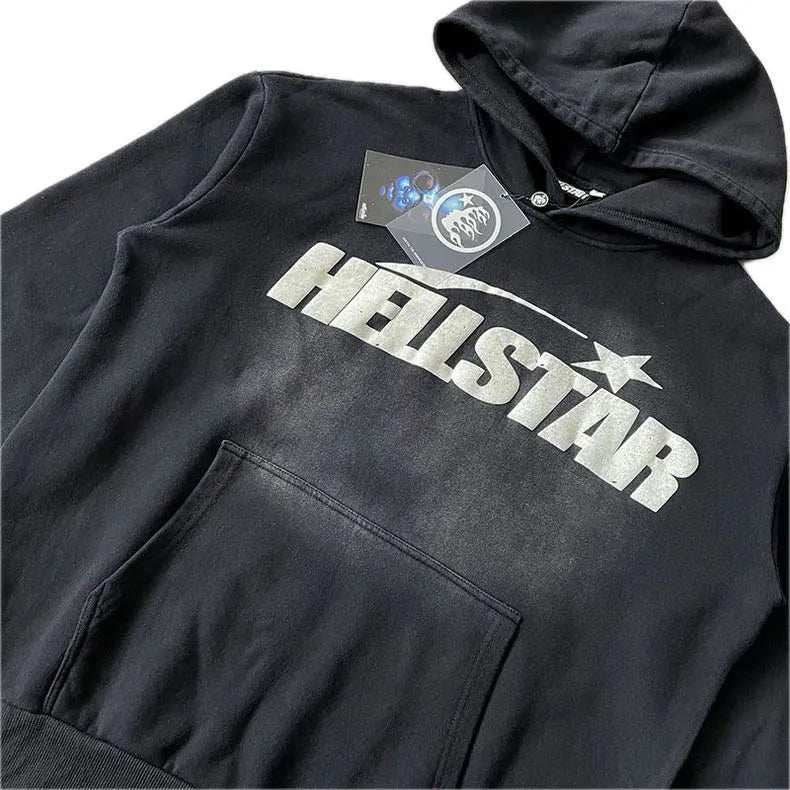 Mess HellStar Wash Black Premium Hoodie