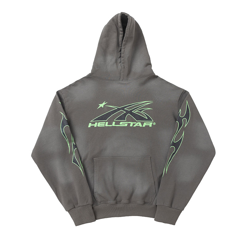 Mess HellStar Cyber Green Premium Hoodie