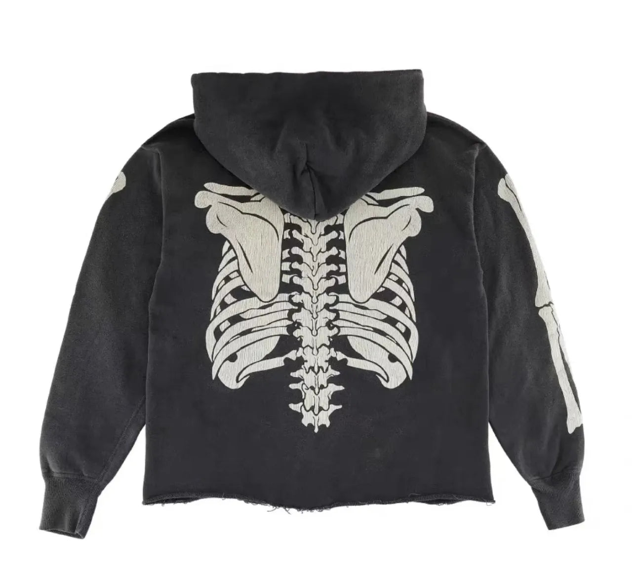 Mess Saint Skeleton Printed Premium Hoodie