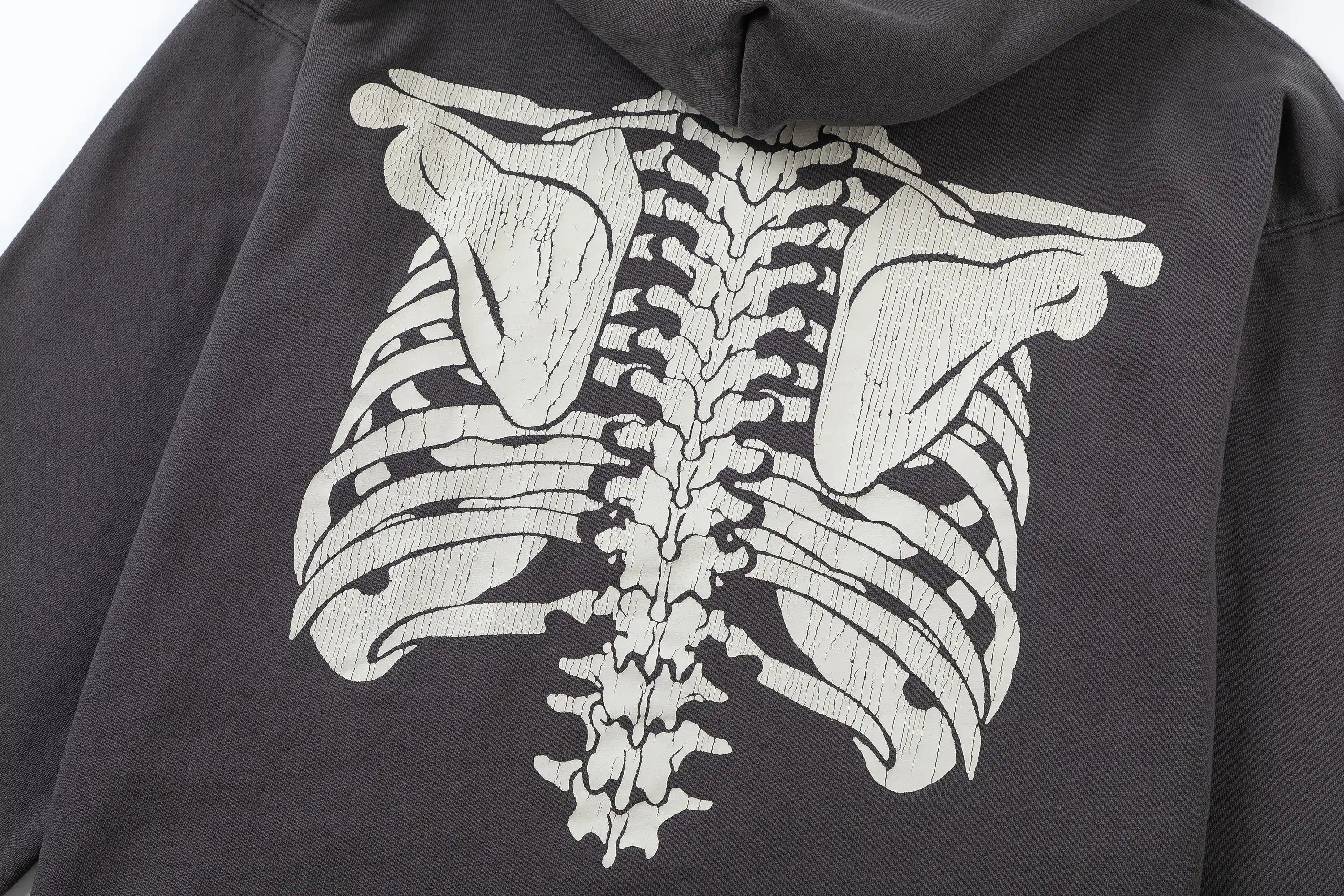 Mess Saint Skeleton Printed Premium Hoodie