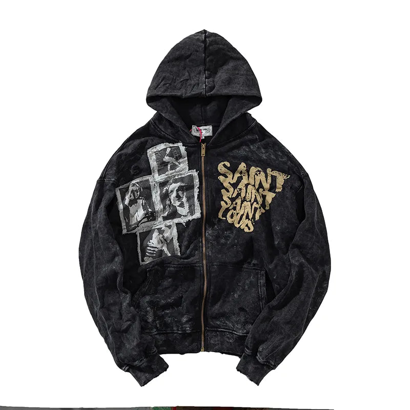 Mess Saint LOUIS Zip Up Premium Hoodie