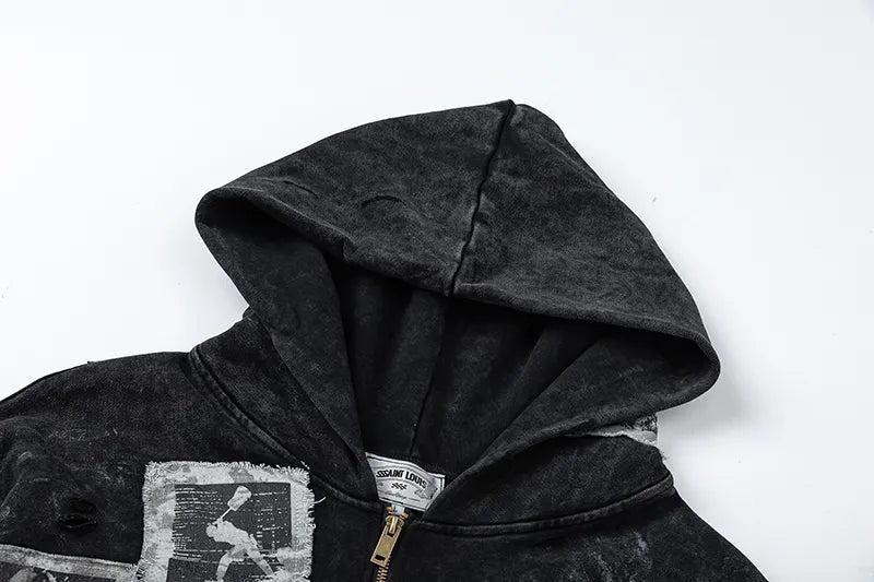 Mess Saint LOUIS Zip Up Premium Hoodie