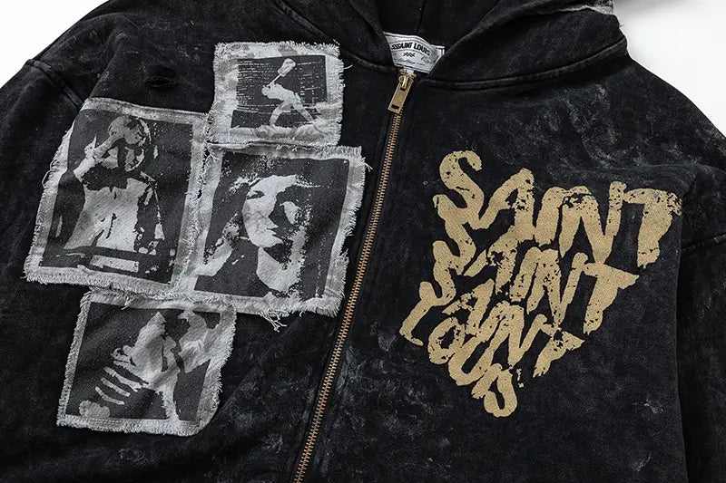 Mess Saint LOUIS Zip Up Premium Hoodie