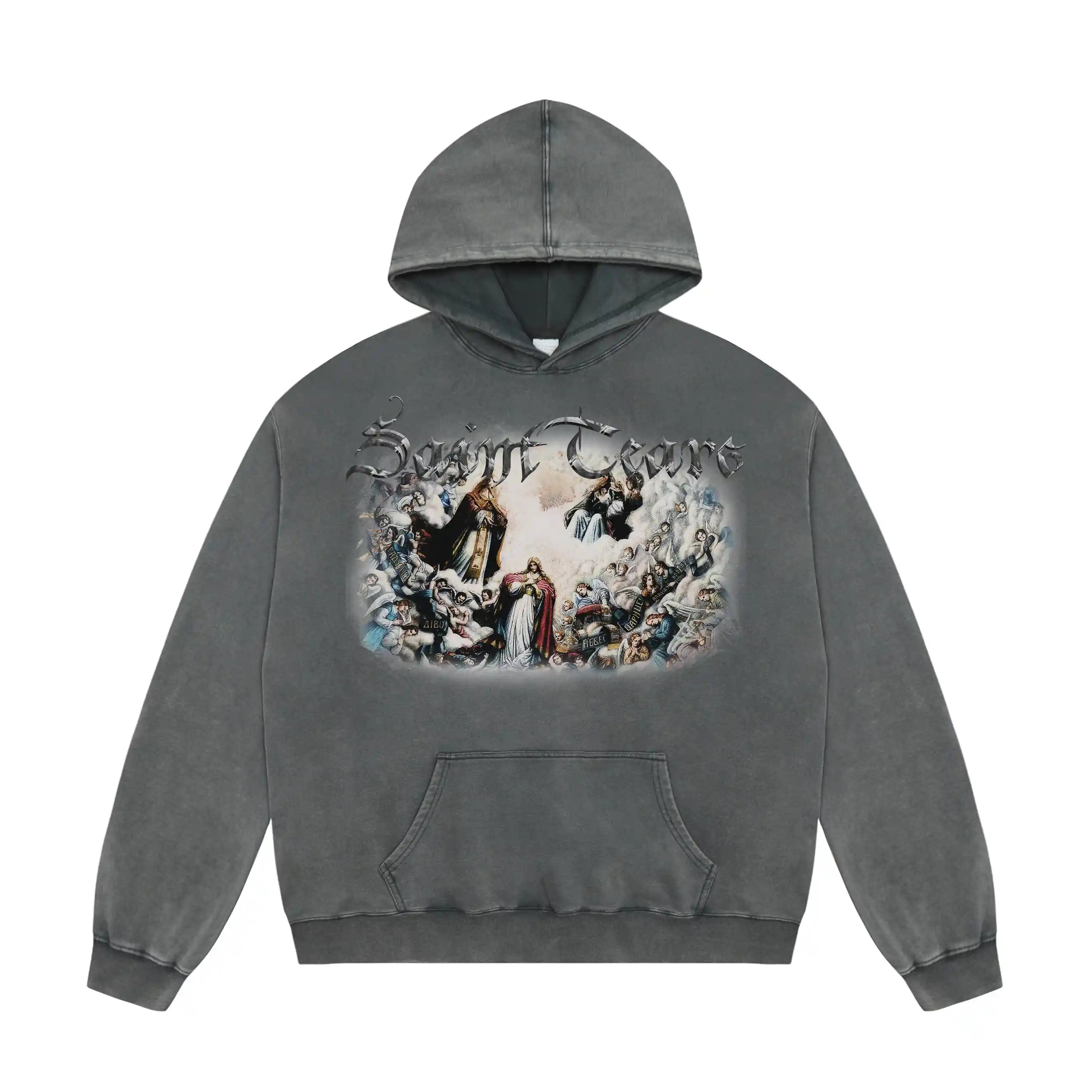 Mess Saint tears Prayers Premium Hoodie