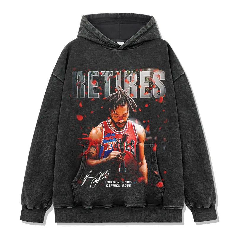 Derrick Rose Retires Vintage Hoodie