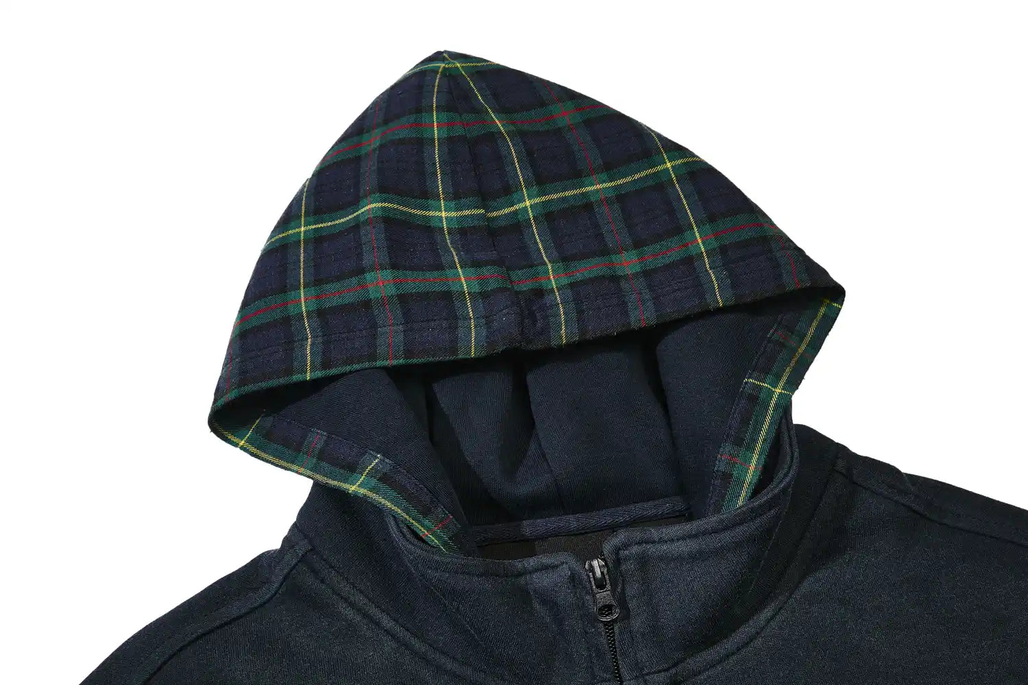 Heavyweight Zip up Plaid Premium Hoodie