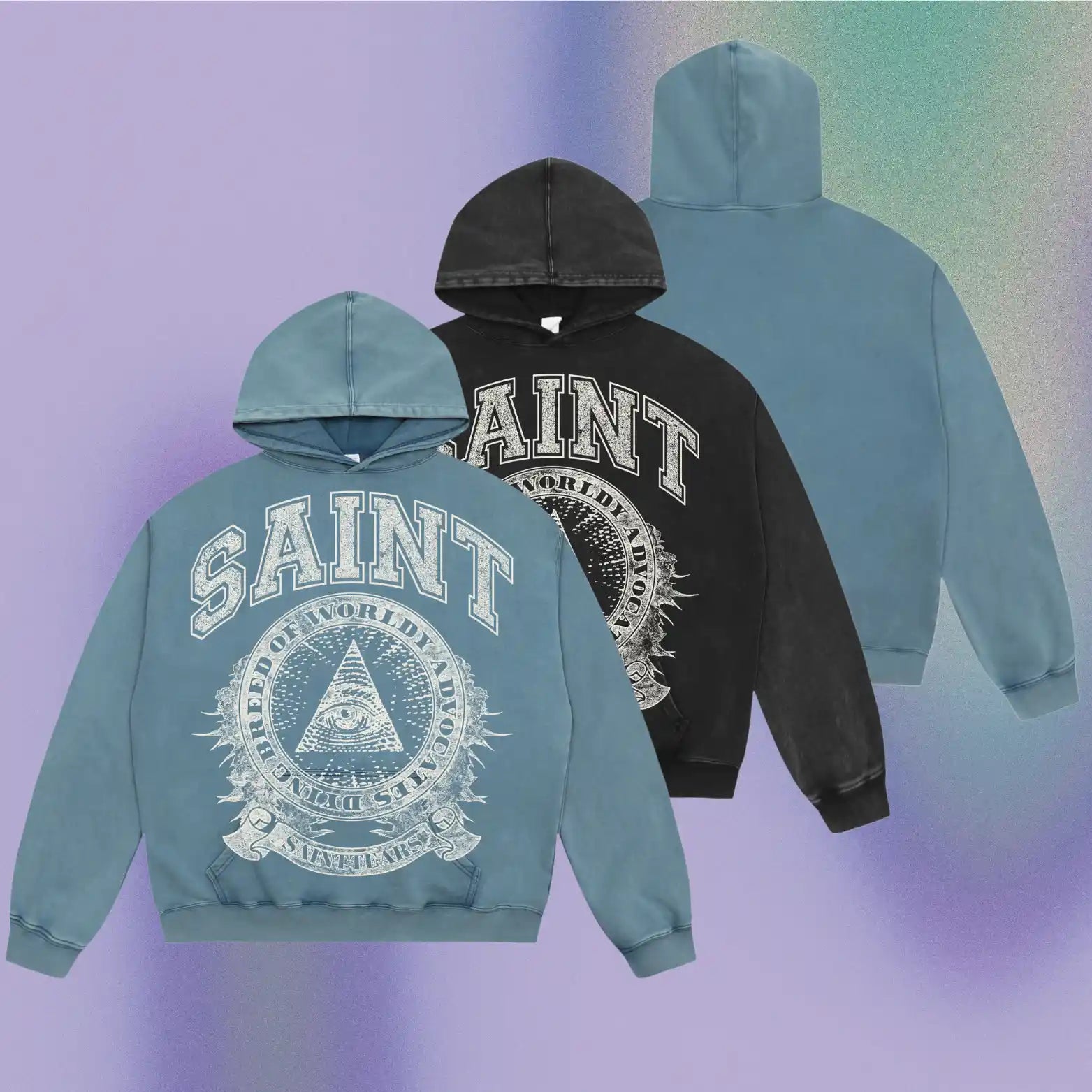 Mess Saint tears  All-Seeing Eye Premium Hoodie