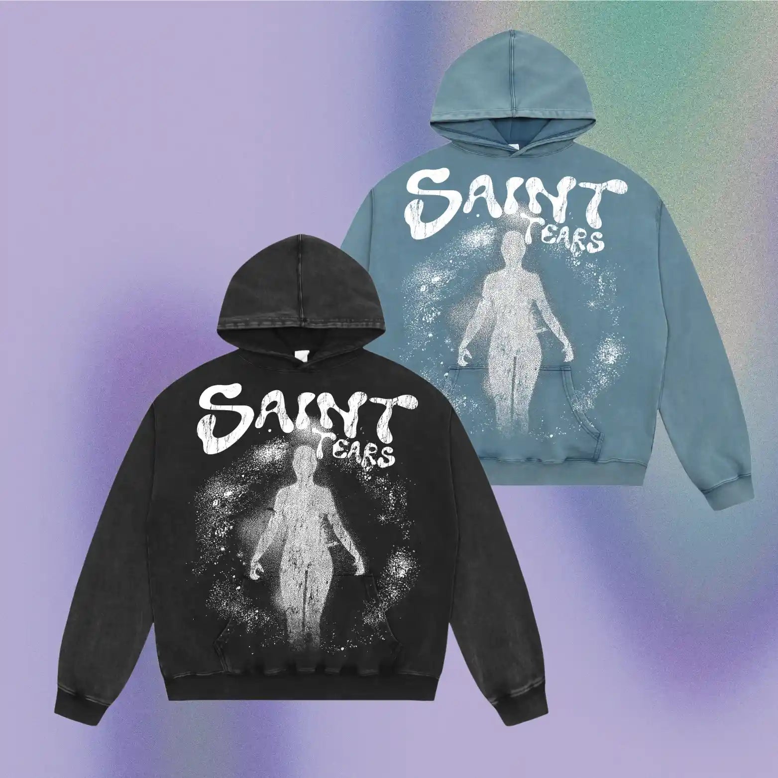 Mess Saint tears Messiah Premium Hoodie