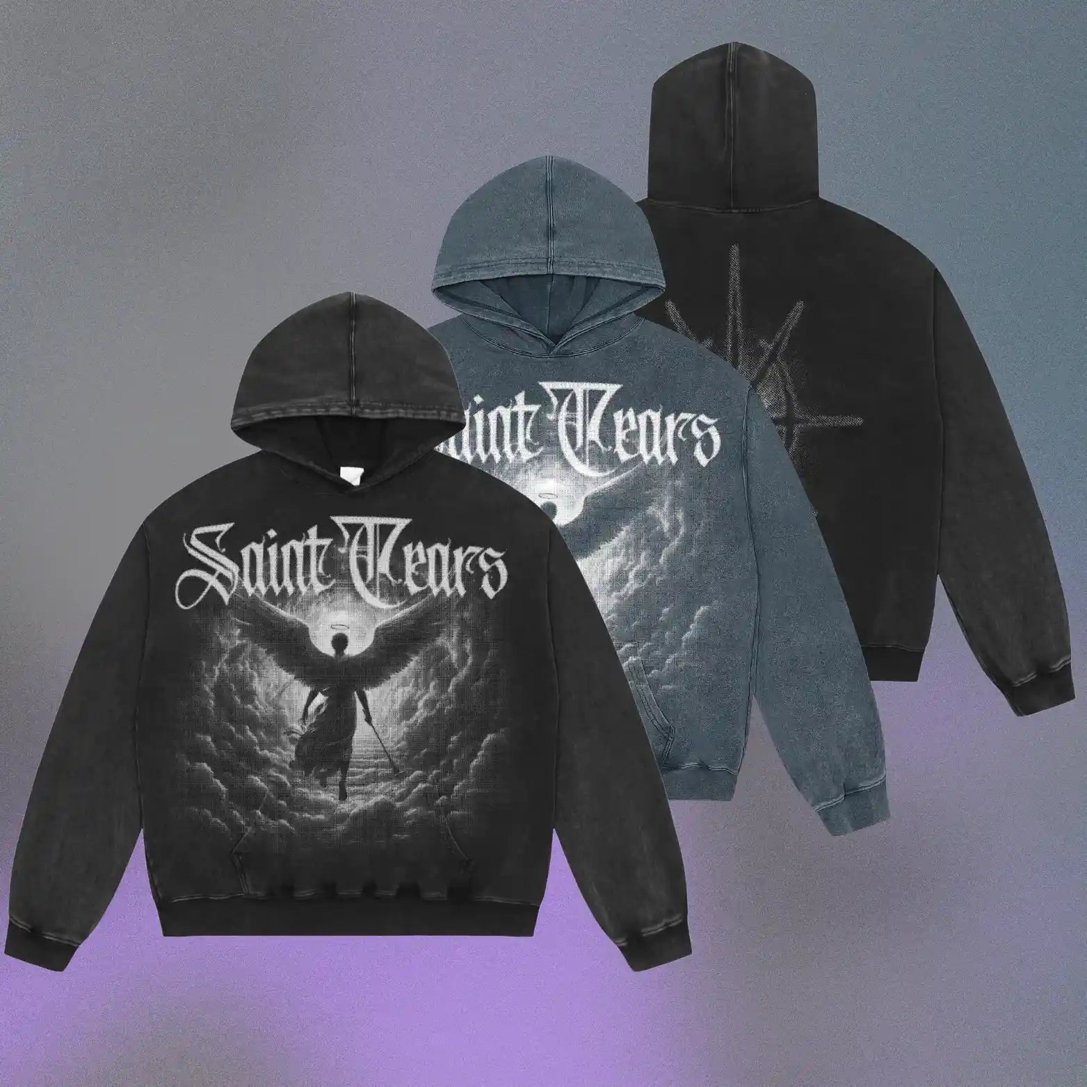 Mess Saint tears Archangel Premium Hoodie