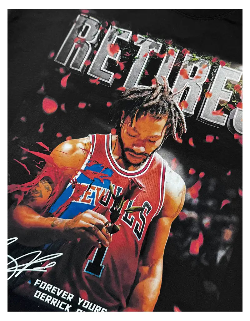 Derrick Rose Retires Vintage Tee