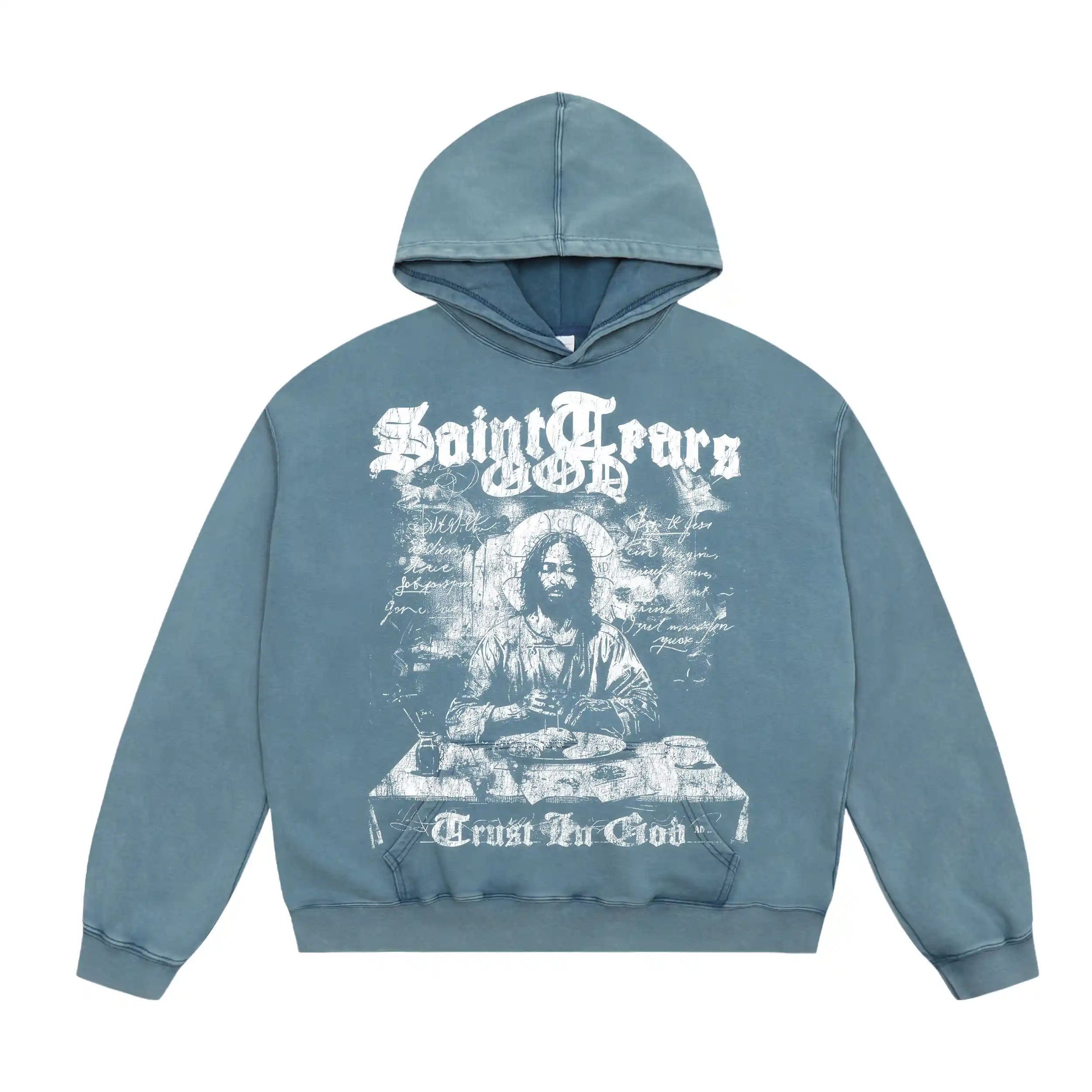 Mess Saint tears Grust in God Premium Hoodie