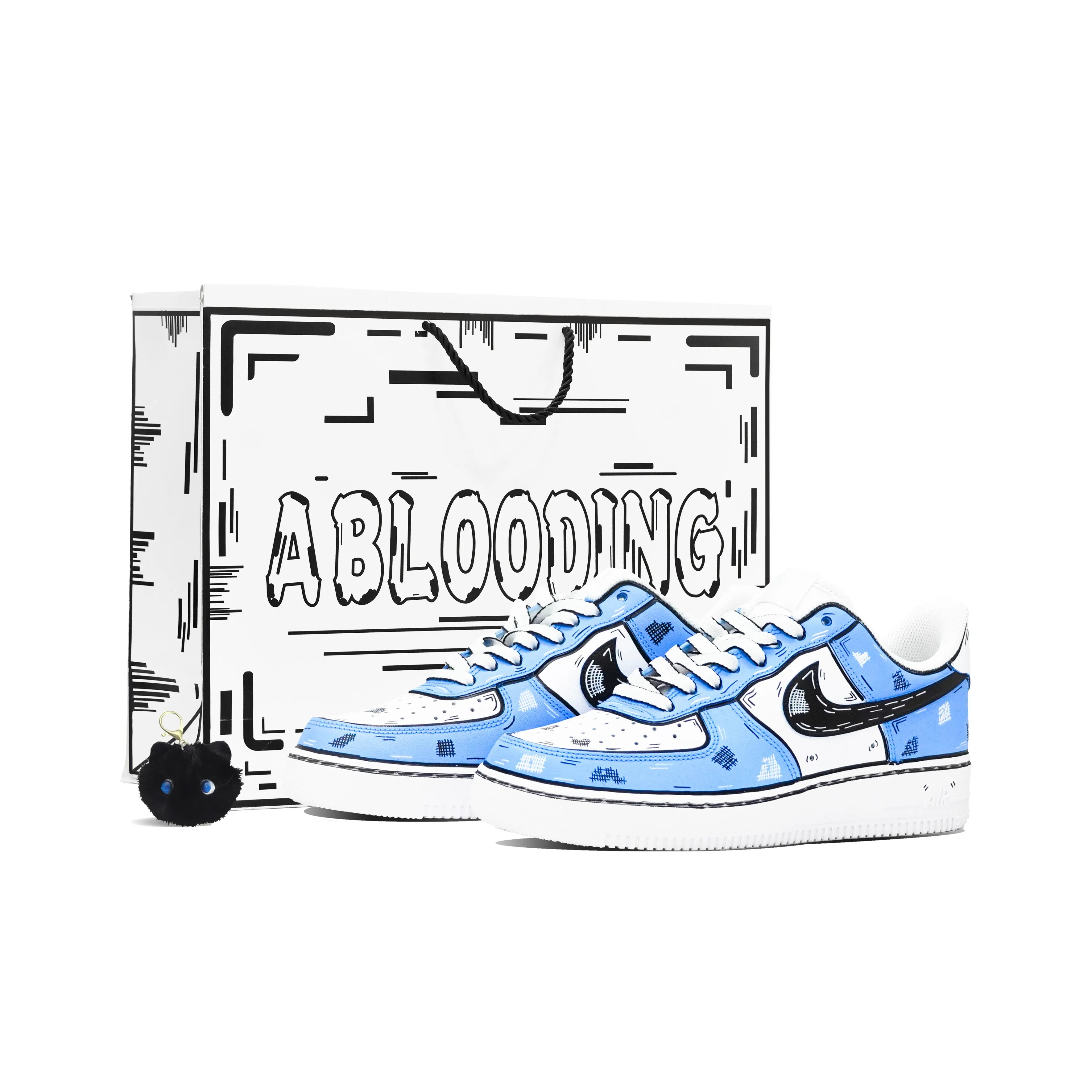 ACGN Blue Patch - Unisex Air Force 1 Low Custom