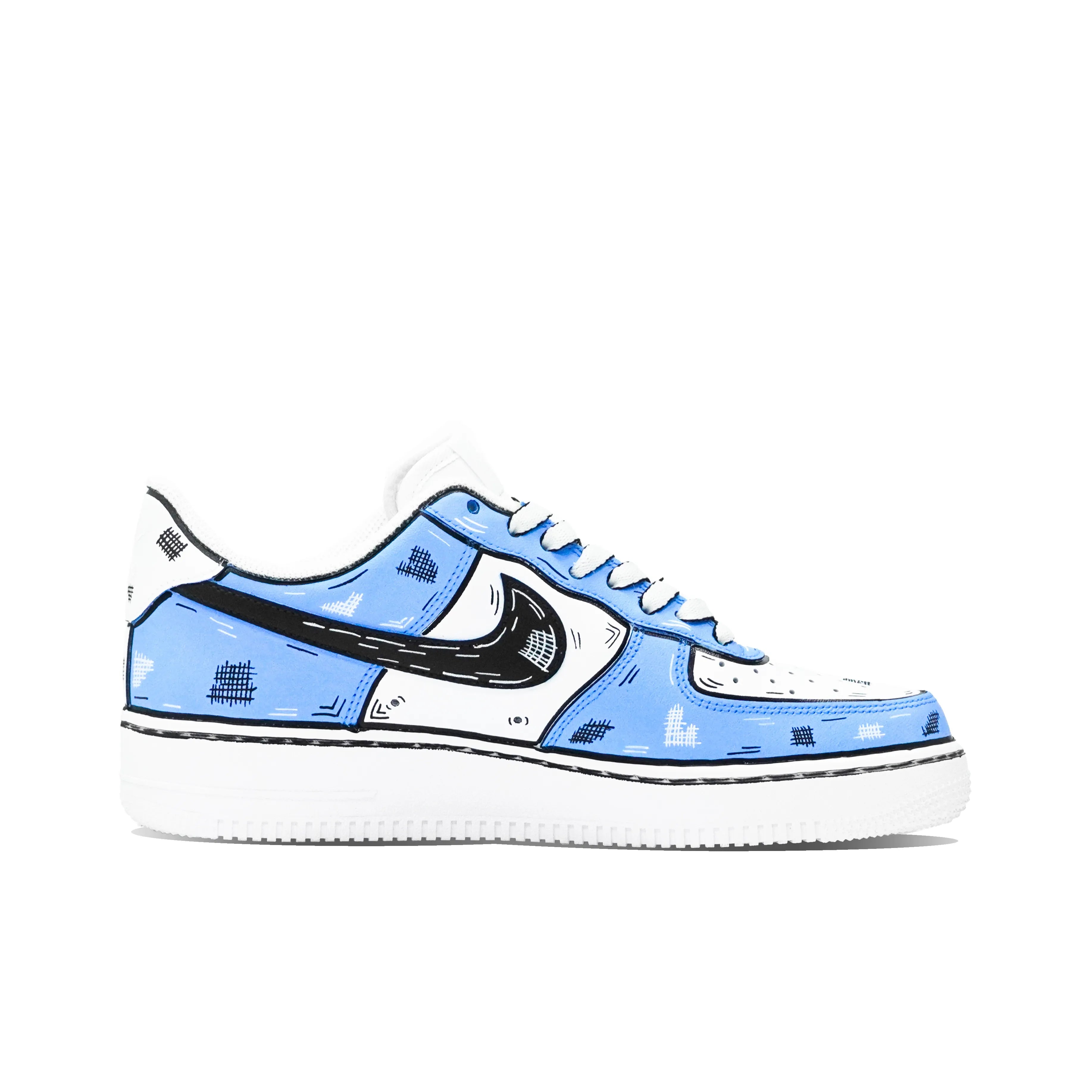 ACGN Blue Patch - Unisex Air Force 1 Low Custom